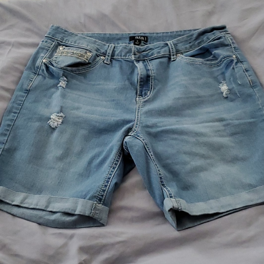 Denim Bermuda shorts